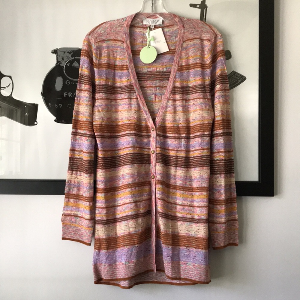 Knitss jewel button cardigan S New